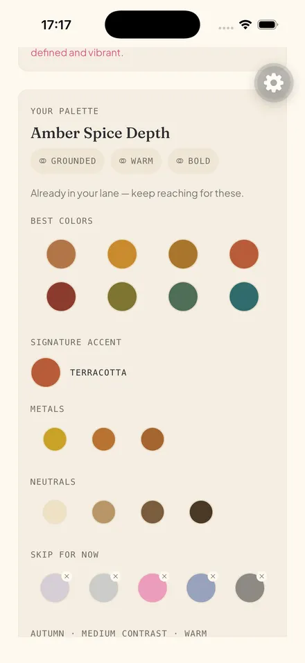 Mirra app — Color Blueprint