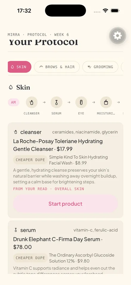 Mirra app — Your Protocol